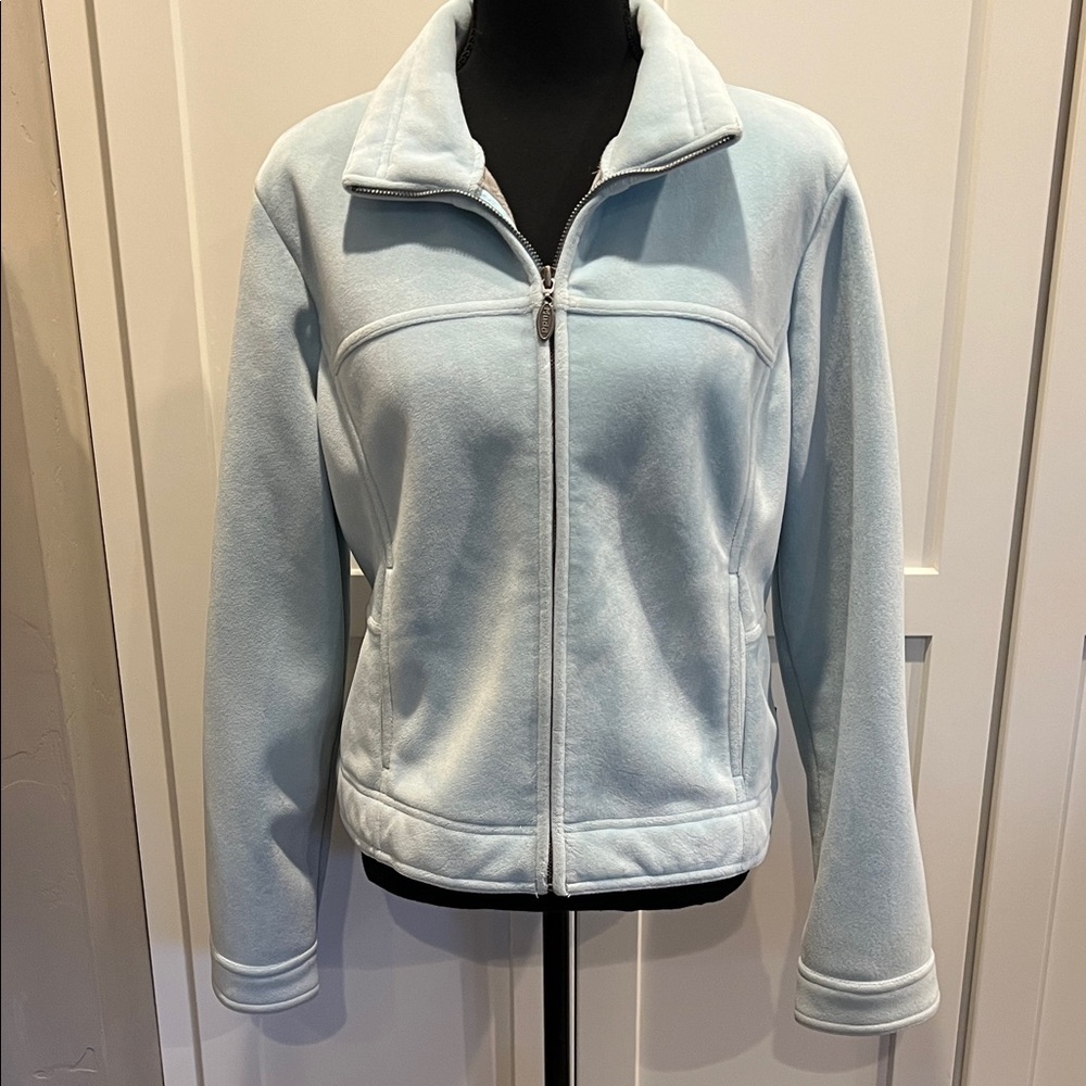 Mudd Women's Soft Heavy Blue Fleece Jacket Size M